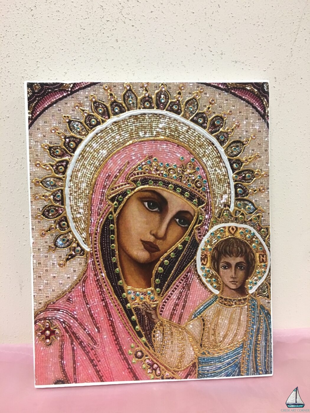 Cheapest Evangelismos Wooden Icon